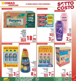 Volantino Conad Superstore Pagina 7: Pannolini quadripacco Pampers baby-dry più asciutto €18,90, Finish Ultimate Gel €8,90