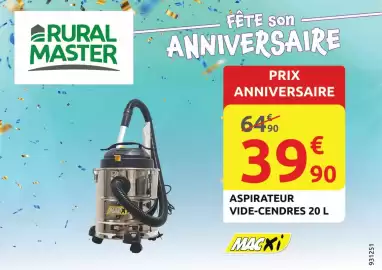 Catalogue Rural Master semaine 44 page 7: Aspirateur vide-cendres €39,90