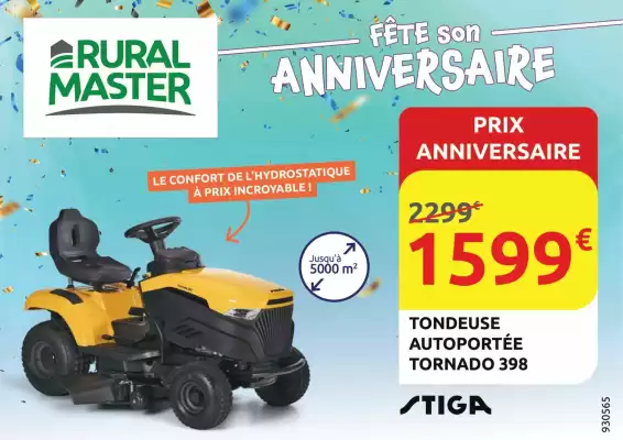 Rural Master (valable jusqu'au 31-10)