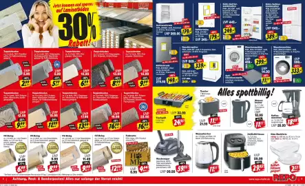 Repo Markt Prospekt woche 46 Seite 5: Teppichboden €9,99, Heißluftfritteuse €29,95