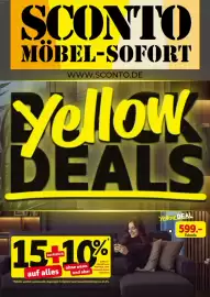 SCONTO Prospekt Seite 1: Ecksofa €599,00