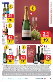 Carrefour folder Pagina 15: Italië Prosecco Perlino €21,98, Spanje Gran Palas €9,98