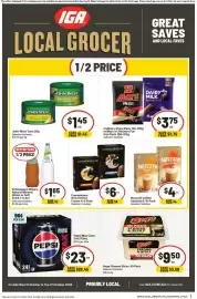 IGA catalogue week 43 Page 1: Bega Cheese Slices 30 Pack €9,50, Connoisseur Gourmet Ice Cream Selected Varieties €6,00