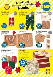 Catalog TEDI Pagină 22: Fundă de iută €5,50, Ghem de panglică în formă de ou €8,00
