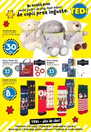 Catalog TEDI Pagină 24: Warm Plushfriend €30,00, Sosete haioase €8,00