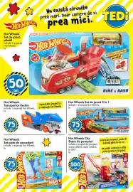 Catalog TEDI Pagină 7: Hot Wheels Transportor Rechin €75,00, Hot Wheels set de joacă 3 în 1 €75,00