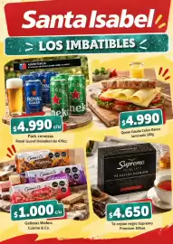Catálogo Santa Isabel semana 44 Página 1: Queso Gauda Colun Ranco €4.990,00, Pack cervezas Royal Guard Heineken €4.990,00