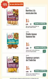 Catalogue La Vie Claire page 11: SOTO Etoiles bonne humeur bio €3,31, SOTO Samosas saveurs de l'Inde bio €3,65