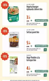 Catalogue La Vie Claire page 15: LA VIE CLAIRE Seitan pané bio €5,94, La Vie Claire Végétal burger €3,39