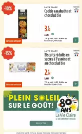 Catalogue La Vie Claire page 28: La Vie Claire Biscuits réduits en sucres à l'avoine et au chocolat bio €2,54