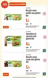 Catalogue La Vie Claire page 29: Valpi bio Spéculoos Sarrasin €4,84, VALPIBIO Biscuits coeur cacao sans gluten bio €5,26