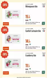 Catalogue La Vie Claire page 40: La Vie Claire Confort urinaire bio €14,39, La Vie Claire Ménopause bio €15,19