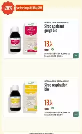 Catalogue La Vie Claire page 48: HerbalGem Sirop apaisant gorge bio €13,75, HerbalGem Sirop respiration bio €13,75