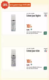 Catalogue La Vie Claire page 54: La Vie Claire Crème jour légère €10,79, La Vie Claire Crème jour riche €10,79