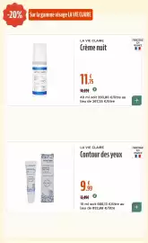 Catalogue La Vie Claire page 55: La Vie Claire Crème nuit €11,75, La Vie Claire Contour des yeux €9,99