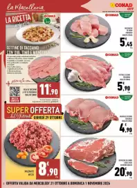 Volantino Conad City Pagina 6: Bistecche di lombo senza osso di bovino adulto €20,90