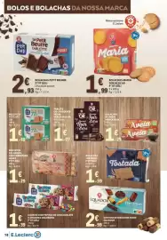 Folheto E.Leclerc Página 10: Bolachas petit beurre p'tit déli chocolate pocket €2,93