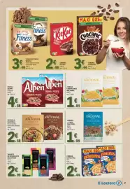 Folheto E.Leclerc Página 7: Muesli alpen original recipe €4,58, Nacional granola frutos secos e sementes €2,58