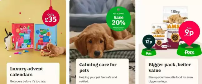 Pets at Home leaflet Page 1