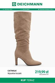 Deichmann gazetka tydzień 44 Strona 12: CATWALK Wysokie kozaki €219,99