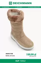 Deichmann gazetka tydzień 44 Strona 5: SNOW FUN Botki zimowe €199,99