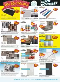 Möbelix Prospekt woche 44 Seite 11: Ondega FADENVORHANG „MARIETTA“ €5,00, Luca BESSONI KUSCHELDECKE €19,00