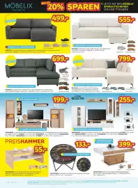Möbelix Prospekt woche 44 Seite 4: ECKSOFA, Mikrofaser Greige, Füße Schwarz €555,00