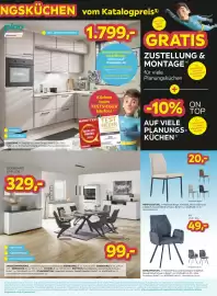 Möbelix Prospekt woche 44 Seite 7: Armlehnstuhl €49,00, Vierfussstuhl €20,00