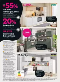 Mömax Flugblatt woche 44 Seite 10: bis 55% 1.499,- pino 1 | Küchenblock auf viele Planungsküchen Gültig vom Katalogpreis