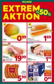 Billa Flugblatt woche 44 Seite 4: Mango vorgereift €0,99, Berger Römer- od. Kürbiskernschinken €1,79