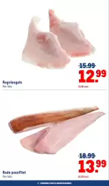 Makro folder week 44 Pagina 8: Rode poonfilet €13,99, Rogvleugels €12,99