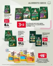 Folleto Carrefour Página 11: Ultima alimento seco para gatos adulto esterilizado y no esterilizado €11,90
