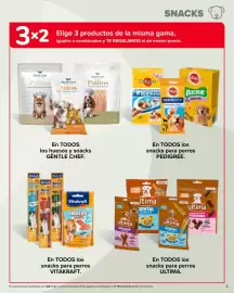 Folleto Carrefour Página 9: SNACKS 3×2 Elige 3 productos de la misma gama, iguales o combinados y TE REGALAMOS el de menor