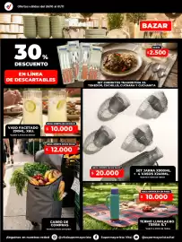 Catálogo Supermayorista Vital semana 44 Página 3: Ofertas válidas del 26/10 al 01/11 BAZAR 30 % DESCUENTO EN LÍNEA DE