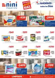 Catálogo Nini Mayorista semana 44 Página 8: Felpita papel higienico €7.699,00, Elegante p. hig. hoja simp. megamax €1.499,00