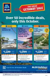 ALDI catalogue Page 1: 5 Star China Rail Tour €1.499,00