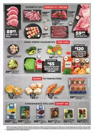 OK Foods catalogue Page 2: Dine-In Malva Pudding €69,99, Gourmade Frozen Chicken & Broccoli Bake €69,99