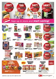 OK Foods catalogue Page 3: Clover Bliss Double Cream Yoghurt €42,99, Sea Harvest Frozen Fish Fingers €72,99