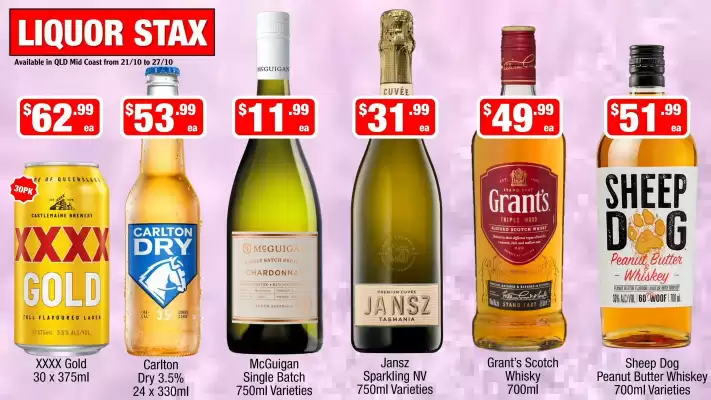 Liquor Stax (valid until 27-10)