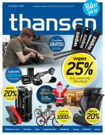 Thansen reklamblad Sida 1: 20% PÅ UTVALD STARTHJÄLP FRÅN INFERNO, 20% PÅ ALLA BILBARNSTOLAR FRÅN SPARCO