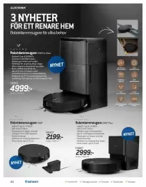 Thansen reklamblad Sida 20: Robotdammsugare 298 Pro Ultra €4.999,00, Robotdammsugare 298P €2.199,00