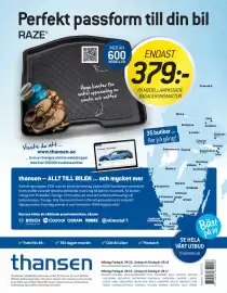 Thansen reklamblad Sida 24: MODELLANPASSADE BAGAGERUMSMATTOR €379,00