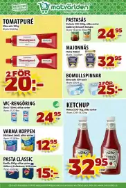Matvärlden Tensta reklamblad vecka 44 Sida 7: MAJONNÄS €32,95, WC-RENGÖRING €24,95
