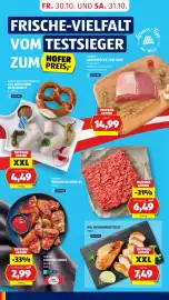 Hofer Flugblatt Seite 12: XXL Hendlbrustfilet natur €7,49, Magerwurst €6,49