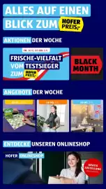 Hofer Flugblatt Seite 2: ALLES AUF EINEN HOFER BLICK ZUM PREIS, AKTIONEN DER WOCHE FR. 30.10. BIS DO. 5.11. FRISCHE-VIELFALT
