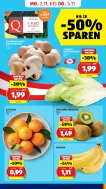 Hofer Flugblatt Seite 25: Satsumas €0,99, Bananen €1,11