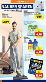 Hofer Flugblatt Seite 36: Finish Geschirrspültabs Ultimate €13,99, Finish Maschinen-Tiefenreiniger €4,99