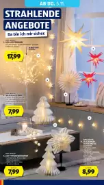 Hofer Flugblatt Seite 40: Home Creation 3D Sternen-Lichterkette €8,99, HOME CREATION LED-LICHTERBAUM €17,99