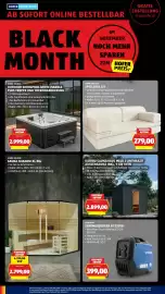 Hofer Flugblatt Seite 46: Home Deluxe Outdoor Whirlpool White Marble €2.999,00, Karibu Sauna Haus Melo 3 Anthrazit €2.899,00