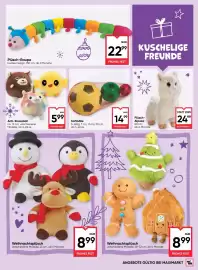 Maximarkt Flugblatt Seite 17: Softbälle €14,99, Plüsch-Alpaka €24,99
